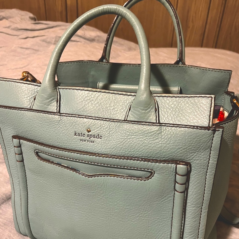 Kate Spade Aegean Teal Tote w/detachable strap
